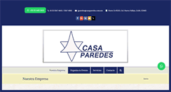 Desktop Screenshot of casaparedes.com.mx