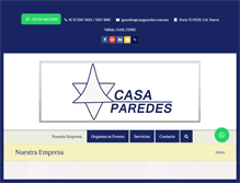 Tablet Screenshot of casaparedes.com.mx